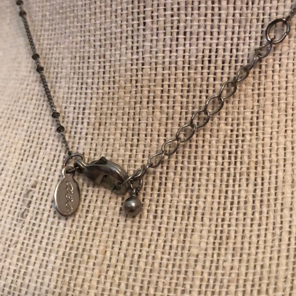 Delicate AE Silver Beaded Necklace - Picture 3 of 3